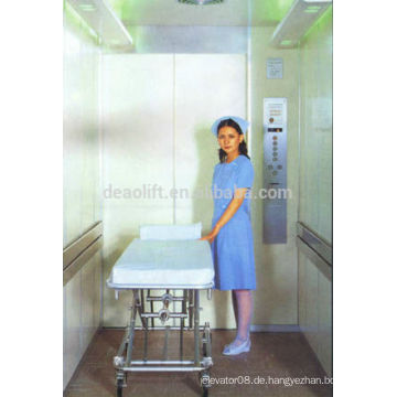 Hochwertiger Maschinenraum Bett Aufzug mit haarlosen Edelstahl
